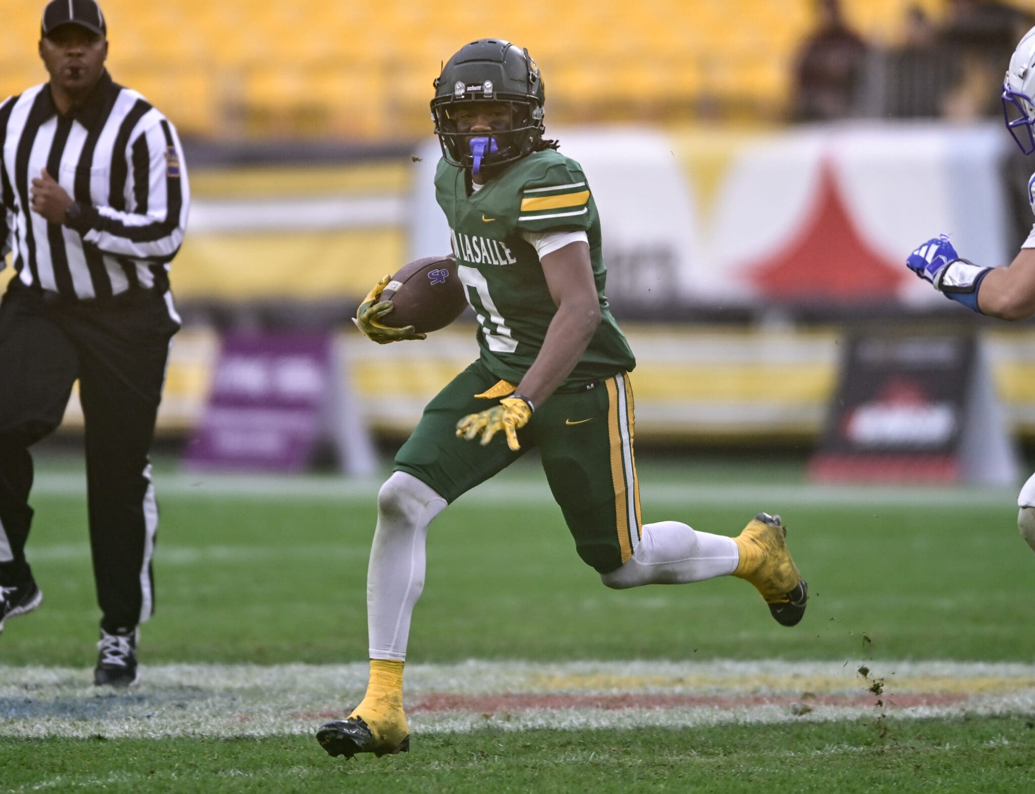 Khalil Taylor in the Class 2A WPIAL title game. Nov. 23, 2024 / Ed Thompson. PSN.