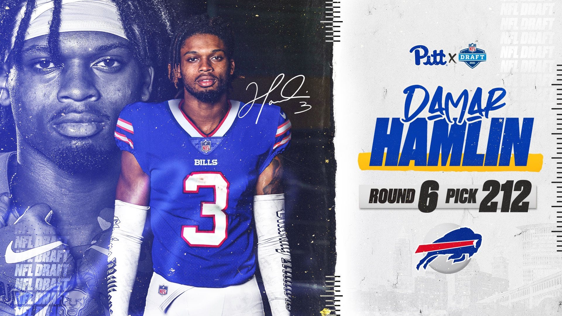 Buffalo Bills Draft Pitt DB Damar Hamlin In 6th Round - Pittsburgh