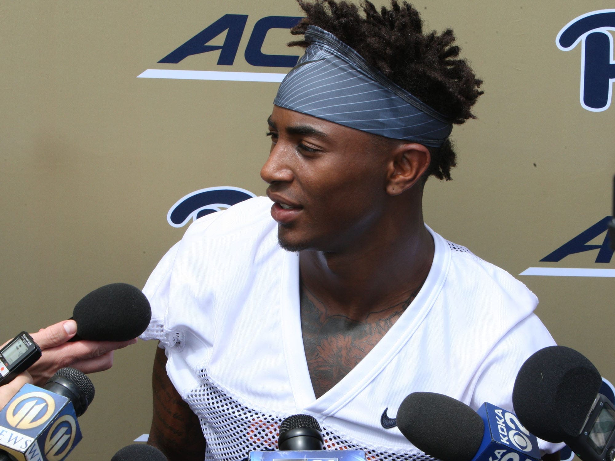 Jordan Whitehead answers a few questions after Day 1 Practice (Photo credit: David Hague)