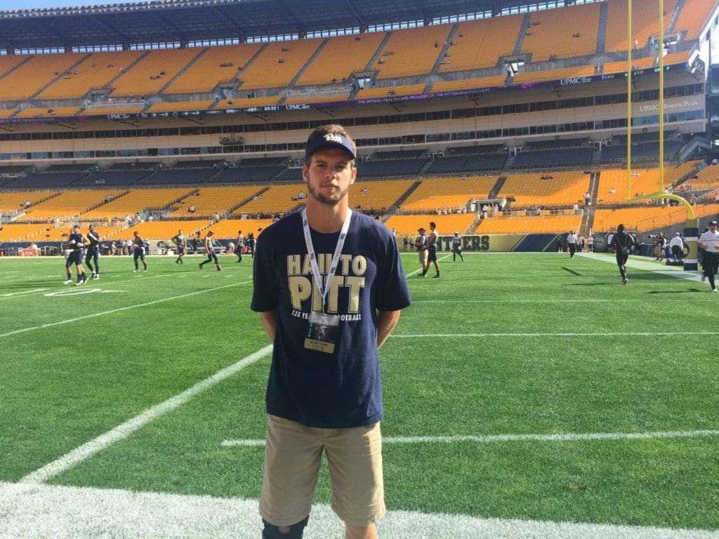 2017 Pitt commit Kyle Nunn at Heinz Field for Pitt-Penn State