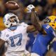 Jordan Whitehead (9) tries to break up the pass to Anthony Ratliff-Williams (17) at Heinz Field on November 9, 2017 in Pittsburgh, Pa. // David Hague