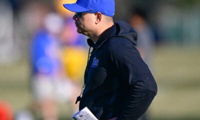 Pitt linebacker coach Ryan Manalac during spring ball. March 11, 2025 -- Ed Thompson / PSN