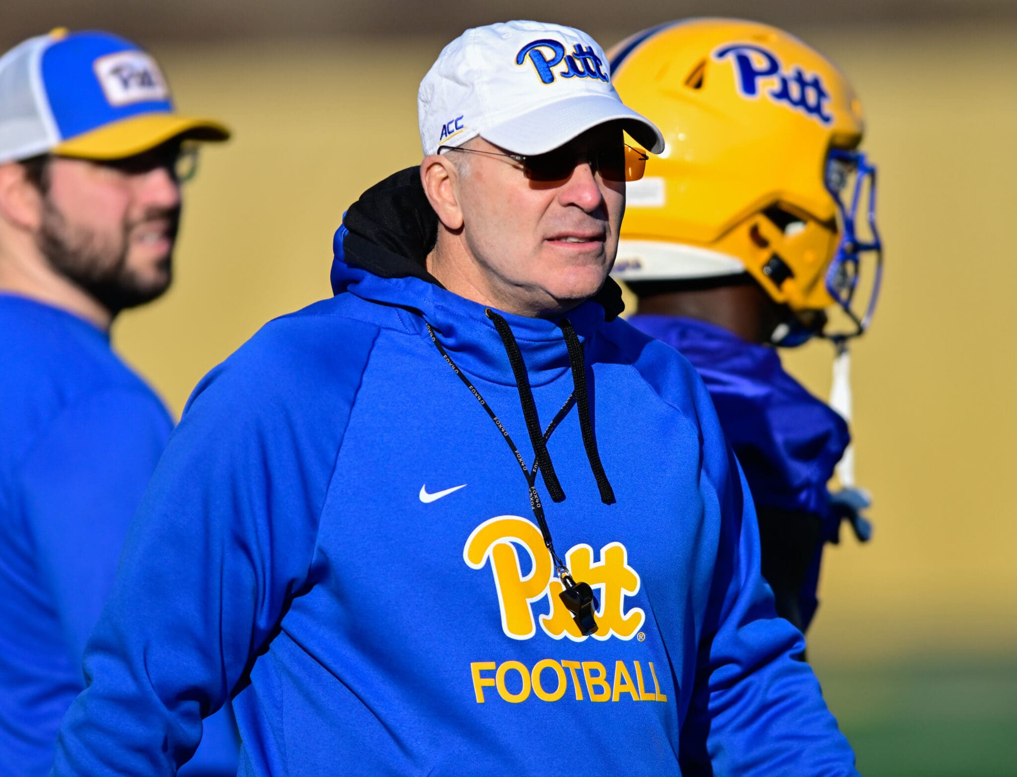 Pitt head coach Pat Narduzzi during spring practice on March 11, 2025 -- Ed Thompson / PSN.