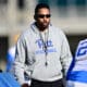 Pitt cornerbacks coach Archie Collins during spring practice. March 13, 2025 / Ed Thompson. PSN.