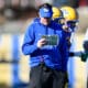 Pitt offensive coordinator Kade Bell. March 18, 2025 / Ed Thompson. PSN.