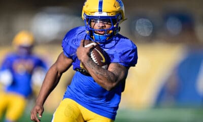 Pitt running back Desmond Reid during spring practice on March 18, 2025 / Ed Thompson. PSN.