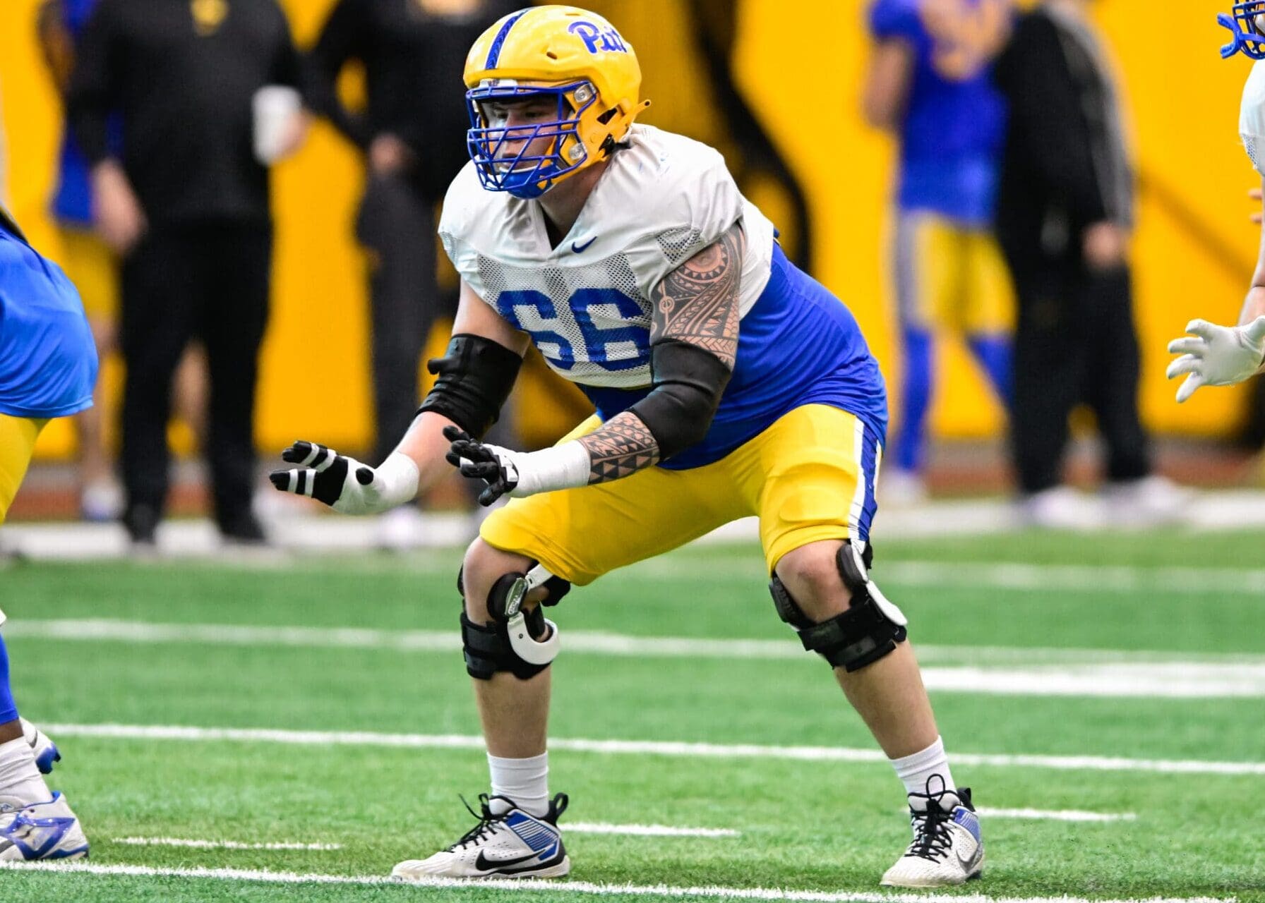Pitt offensive guard transfer Keith Gouveia. March 24, 2025 / Ed Thompson. PSN