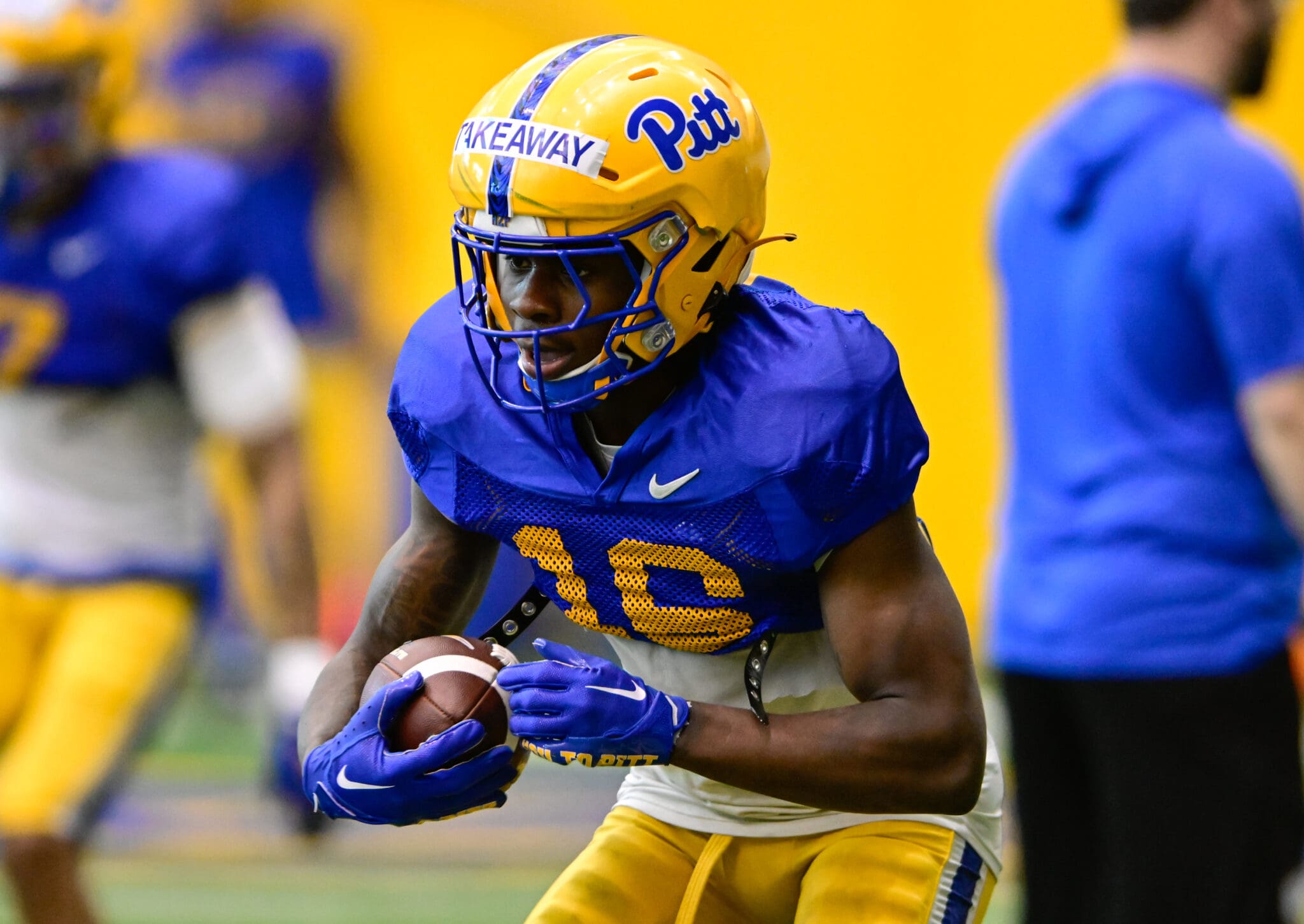 Pitt safety Jesse Anderson. March 24, 2025 -- Ed Thompson / PSN