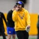 Pitt offensive coordinator Kade Bell. March 27, 2025 / Ed Thompson. PSN.