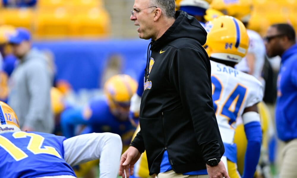 Pitt head coach Pat Narduzzi during the spring game. April 12, 2025 -- Ed Thompson / PSN.