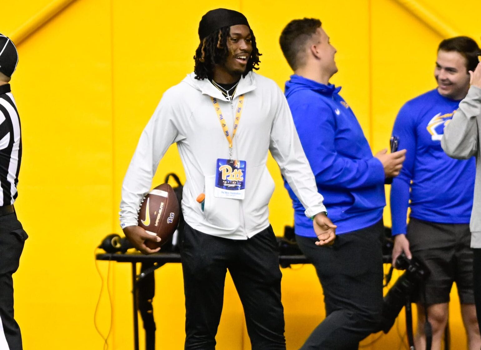 Pitt 2026 defensive back target Da'Ron Barksdale from Steel Valley High School. April 3, 2025 / Ed Thompson. PSN.