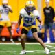 Pitt cornerback Shadarian Harrison during spring camp. April 3, 2025 -- Ed Thompson / PSN