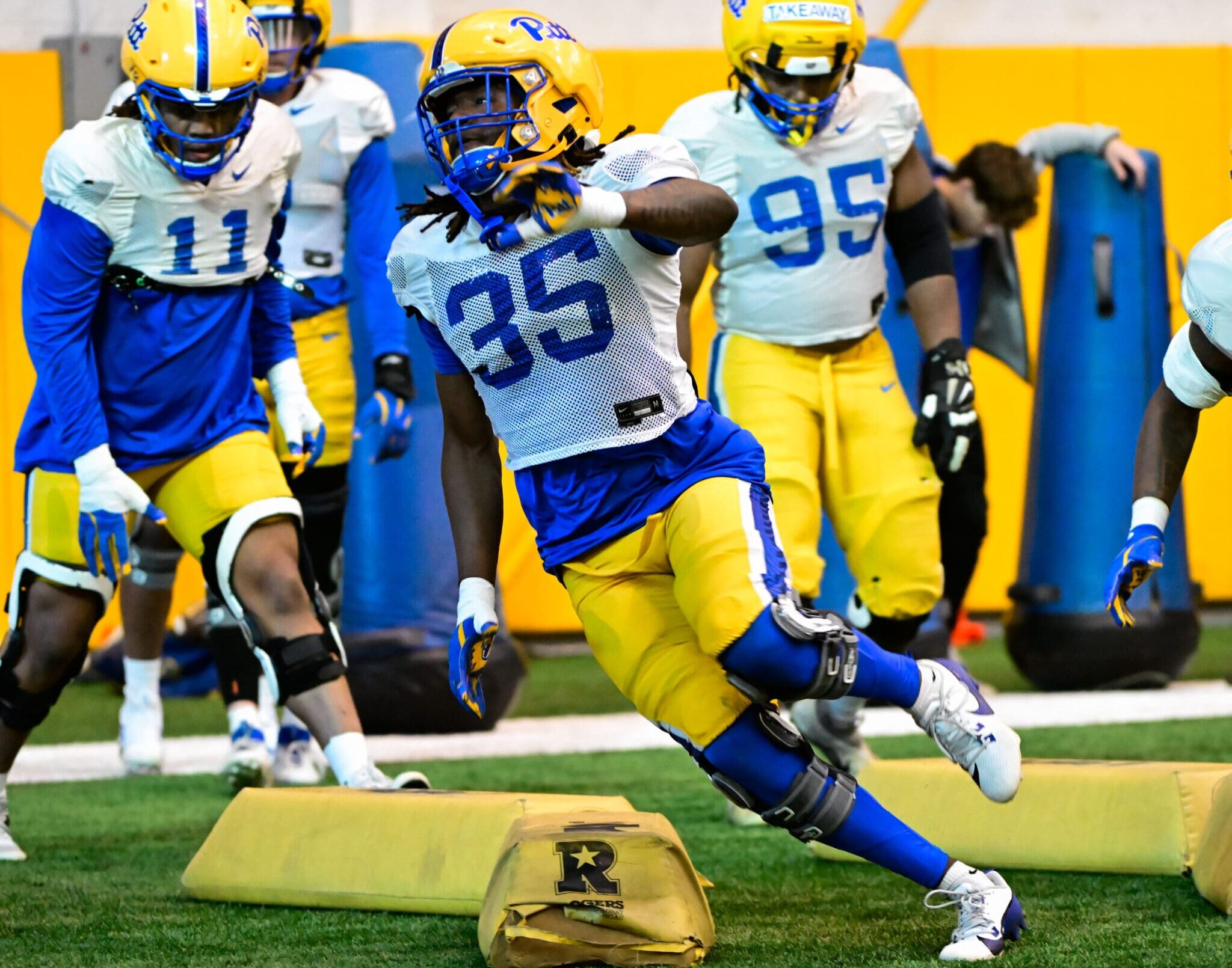 Pitt freshman defensive lineman JuJu Anderson. April 8, 2025 -- Ed Thompson / PSN