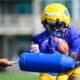 Pitt running back Ja'Kyrian Turner goes through camp drills. July 30, 2025 -- Ed Thompson / PSN