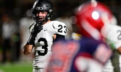 Upper St. Clair and WPIAL linebacker Van Hellmann during a game against McKeesport on Sept. 20, 2024 / Ed Thompson. PSN.