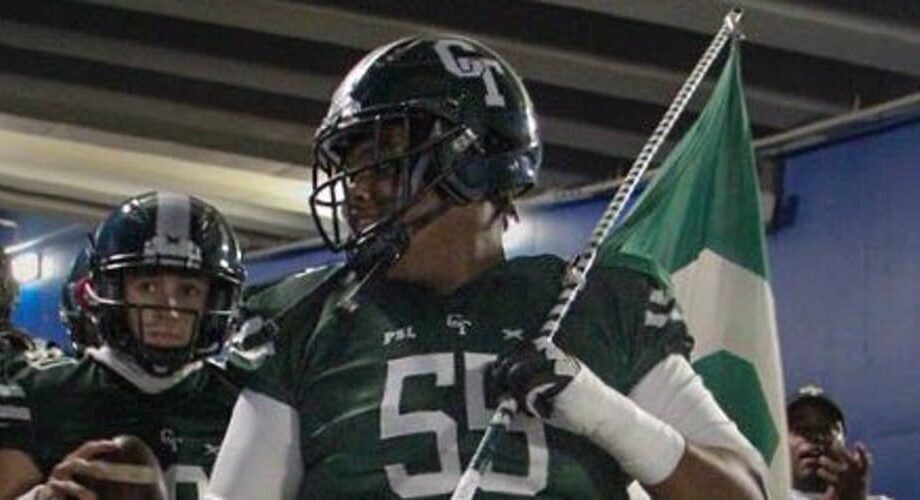 Pitt a top option for four-star offensive lineman Khalief Canty Jr. Photo courtesy of Canty's X account.