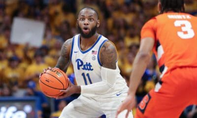 Pittsburgh Panthers guard Jamarius Burton (11) February 25, 2023 David Hague/PSN