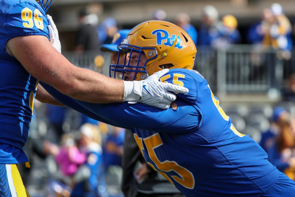 Pitt defensive lineman Sean FitzSimmons.