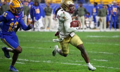 Boston College quarterback Thomas Castellanos.