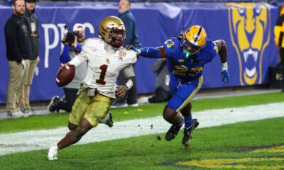 Boston College quarterback Thomas Castellanos.