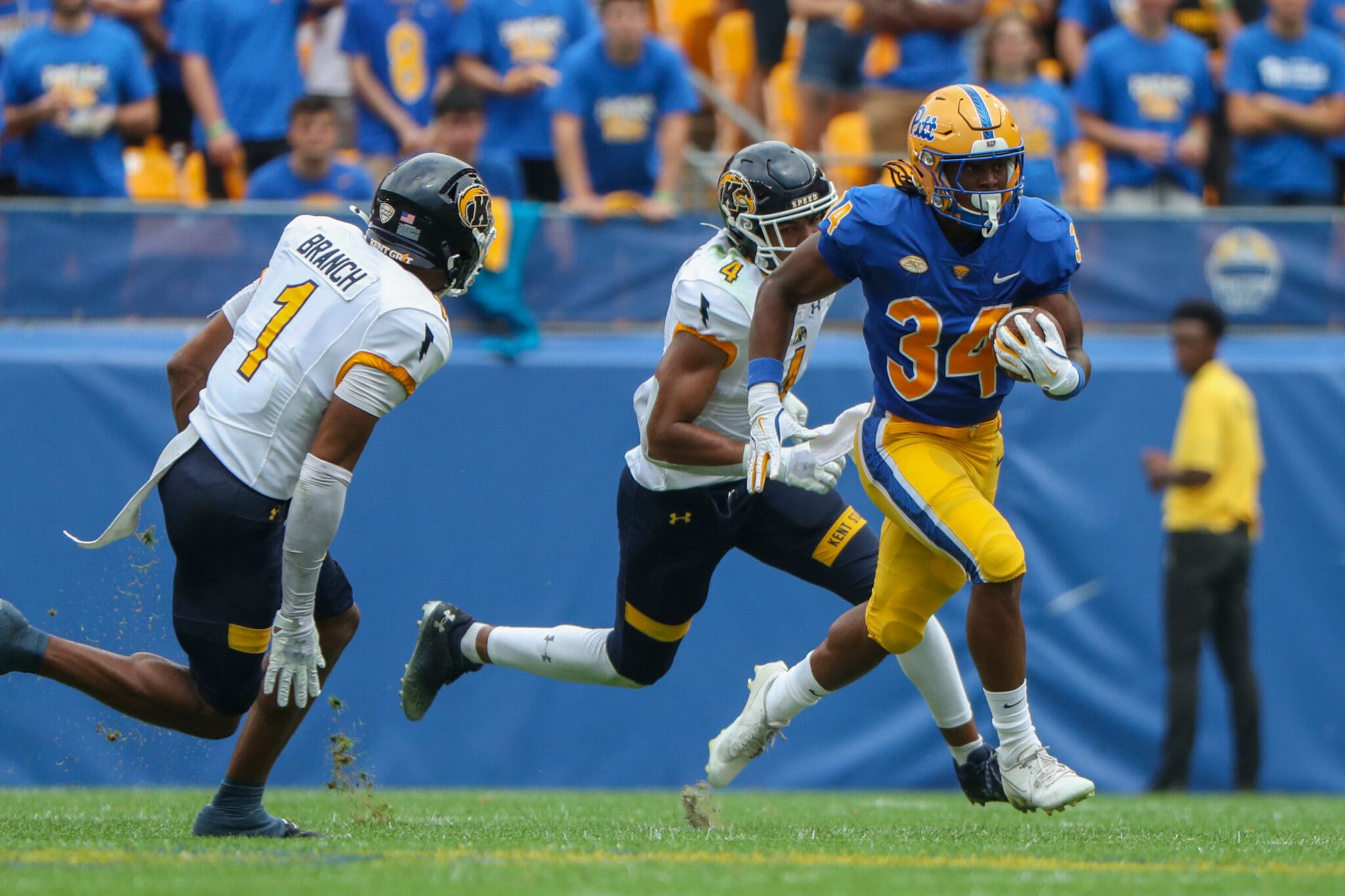 Pitt Panthers running back Derrick Davis Jr. (34) August 31, 2024 Photo by David Hague/PSN