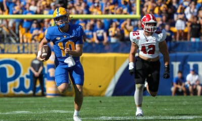 Pitt quarterback Eli Holstein