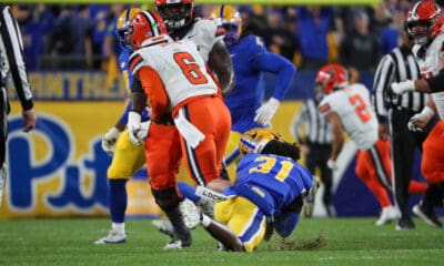 Pitt linebacker Rasheem Biles.