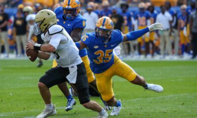 Pitt linebacker Braylan Lovelace.