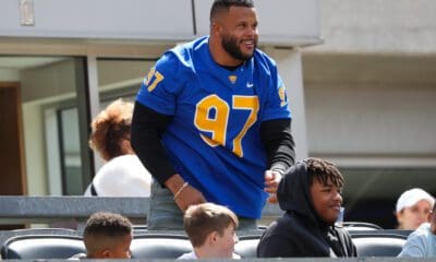 Aaron Donald headlines the 2025 Pitt Athletics Hall of Fame Class. April 13, 2024 -- David Hague / PSN