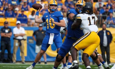 Pitt quarterback Eli Holstein.