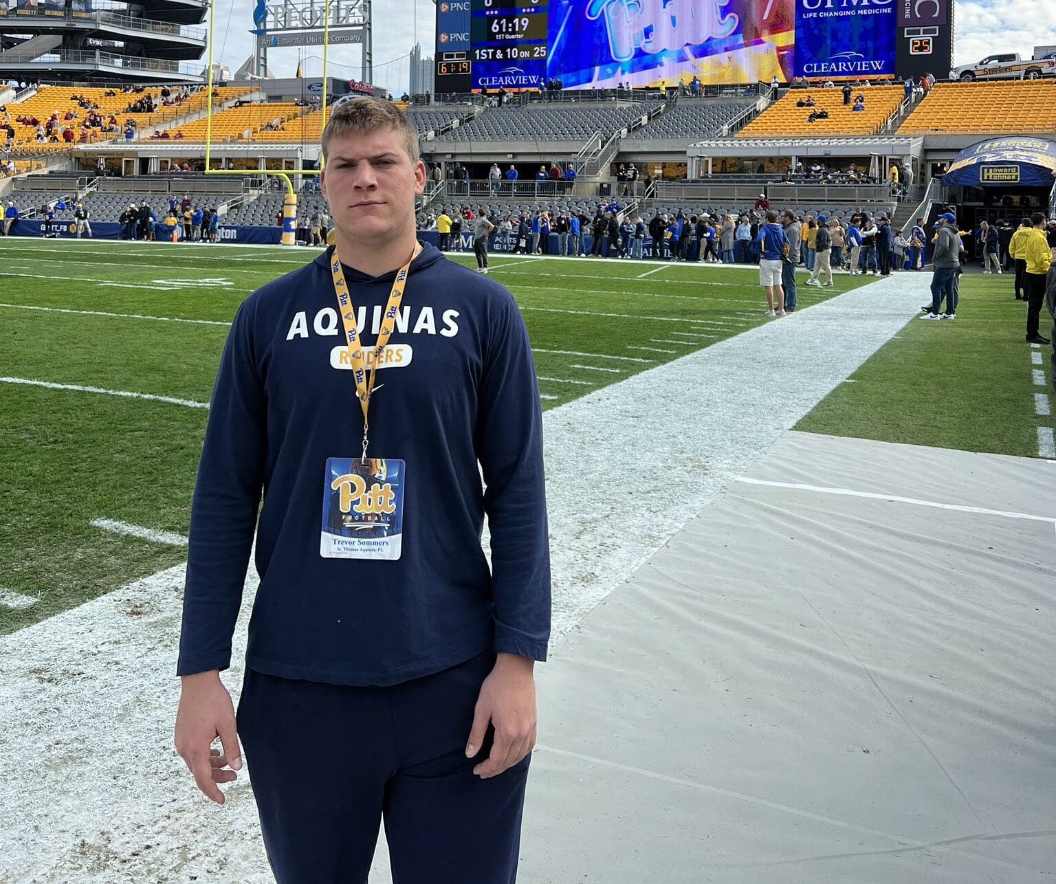 Pitt defensive line commit Trevor Sommers.