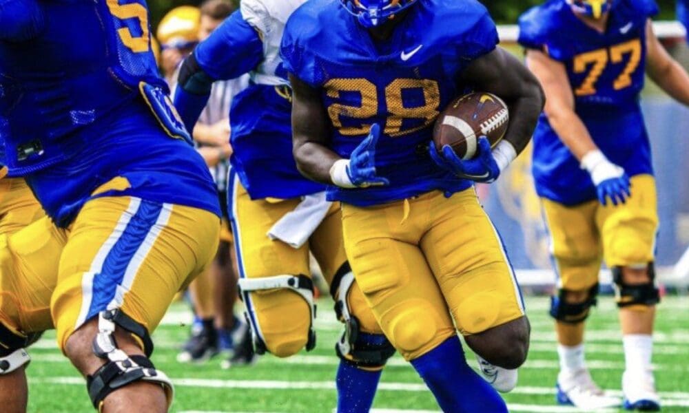 Pitt football running back Montravius Lloyd.
