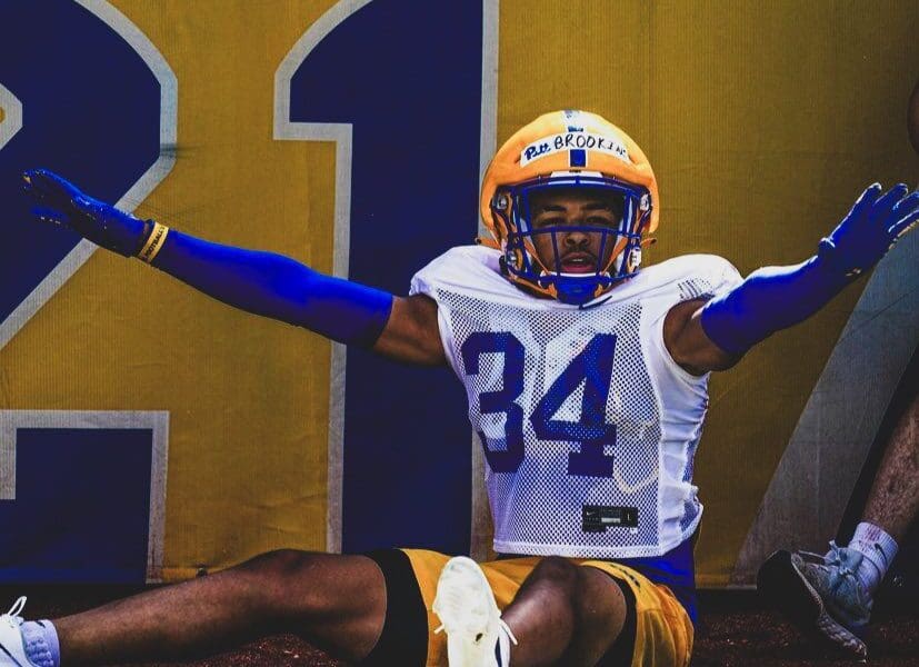 Pitt safety Cruce Brookins.