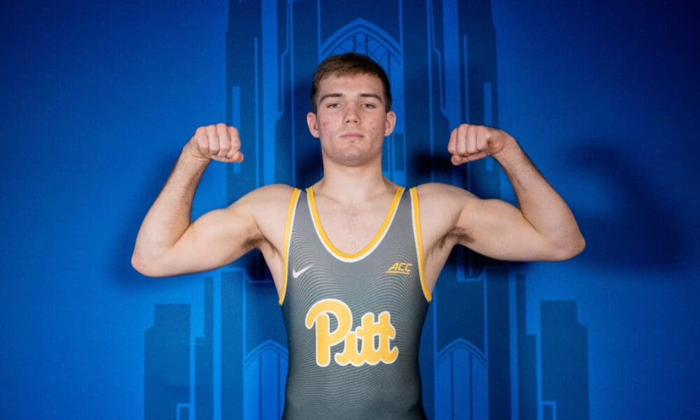 Pitt wrestling Tristan Steldt.