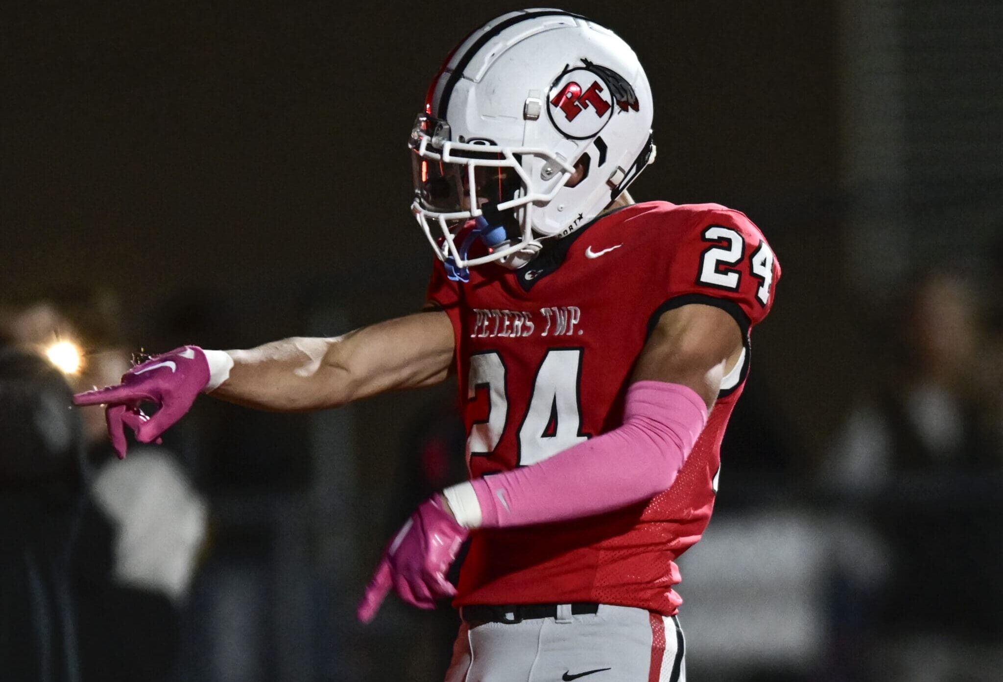 Peters Township cornerback Nick McCullough to represent the WPIAL in the Large School East/West All-Star Game.
