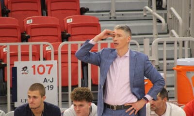 Robert Morris men's basketball head coach Andy Toole