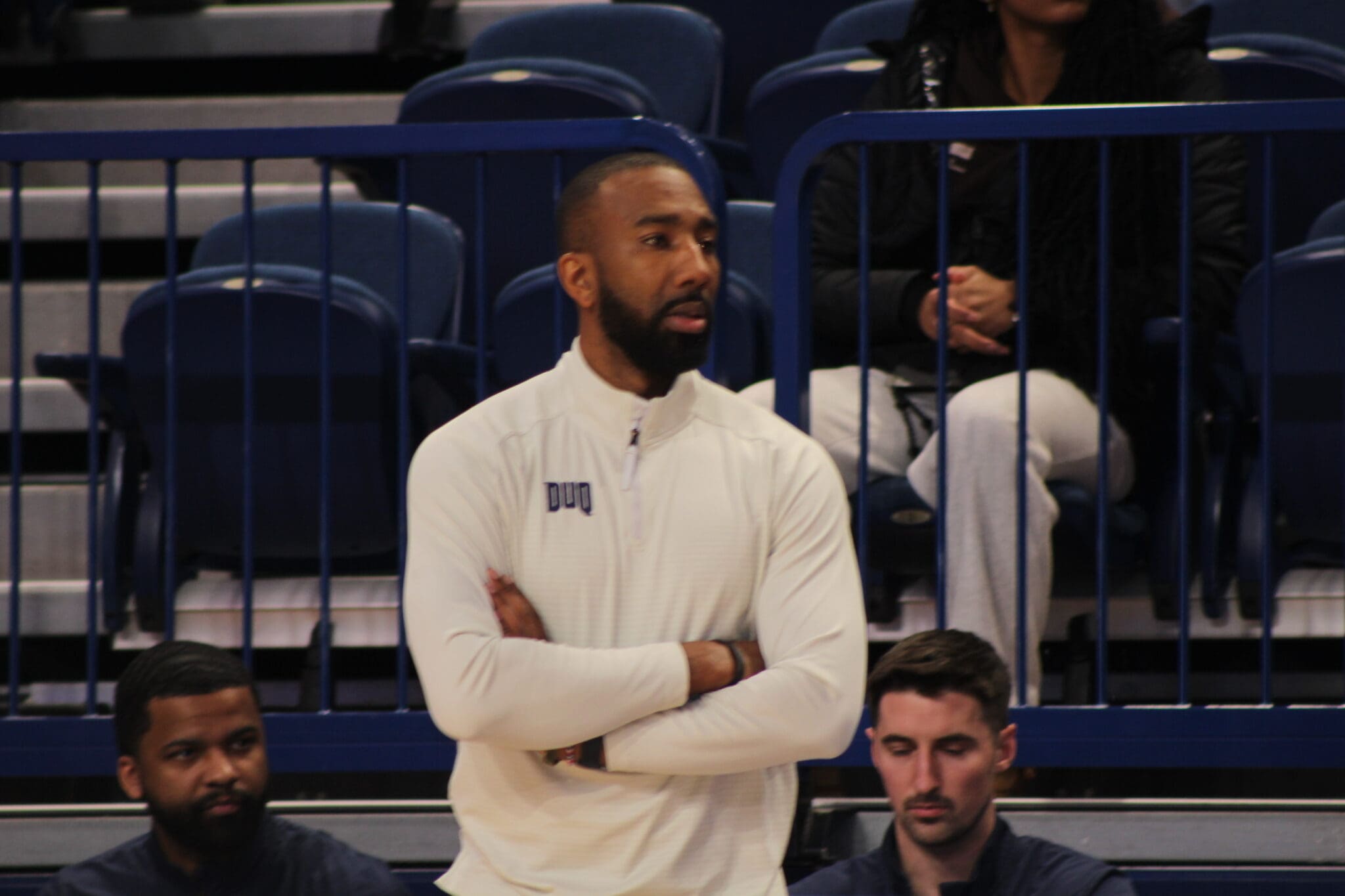 Duquesne head coach Dru Joyce III