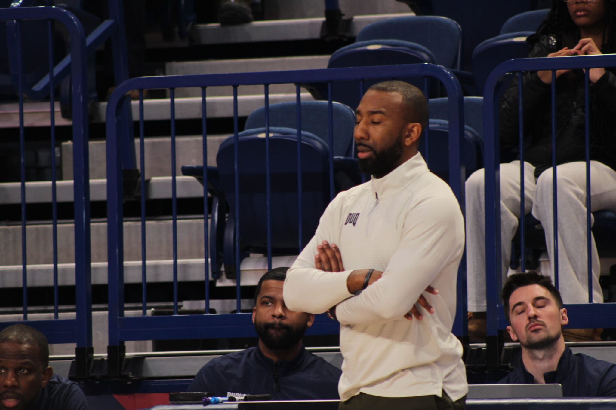 Duquesne head coach Dru Joyce III