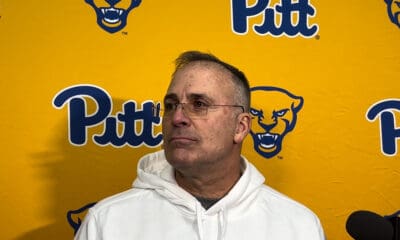 Pitt head coach Pat Narduzzi at Pitt Pro Day 2025
