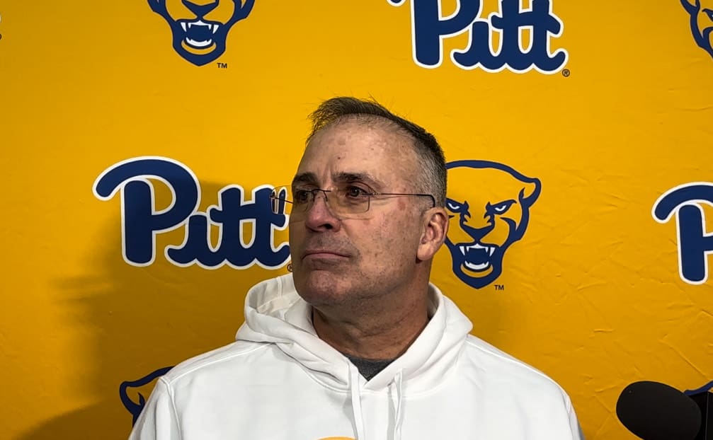 Pitt head coach Pat Narduzzi at Pitt Pro Day 2025
