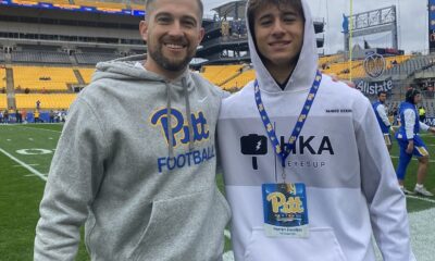 Pitt to receiver official visit from Fox Chapel kicker Harran Zureikat. Photo courtesy of Zureikat's X account.