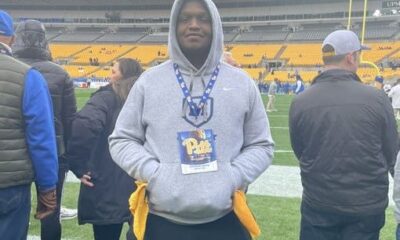 Pitt adds defensive tackle Christian Harris to official visit list. Photo courtesy of Harris' X account.
