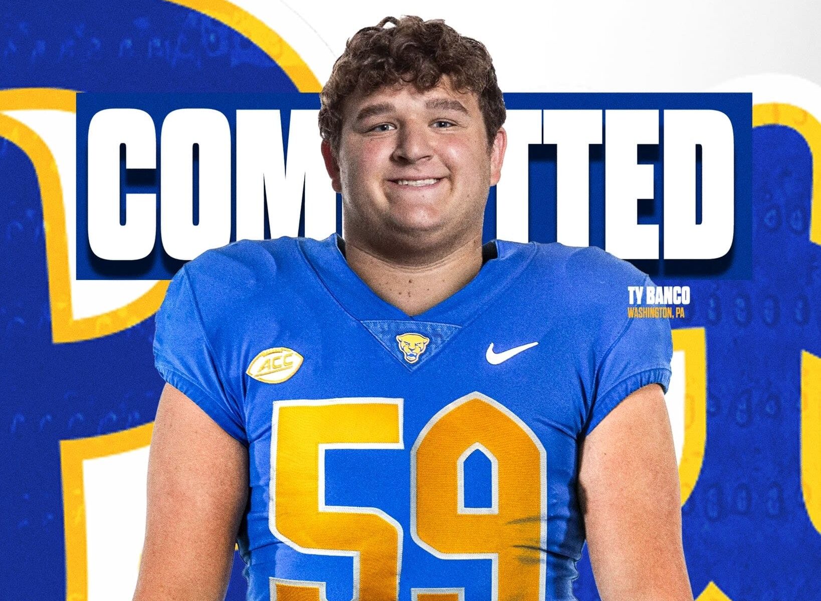 Pitt walk-on offensive lineman Ty Banco