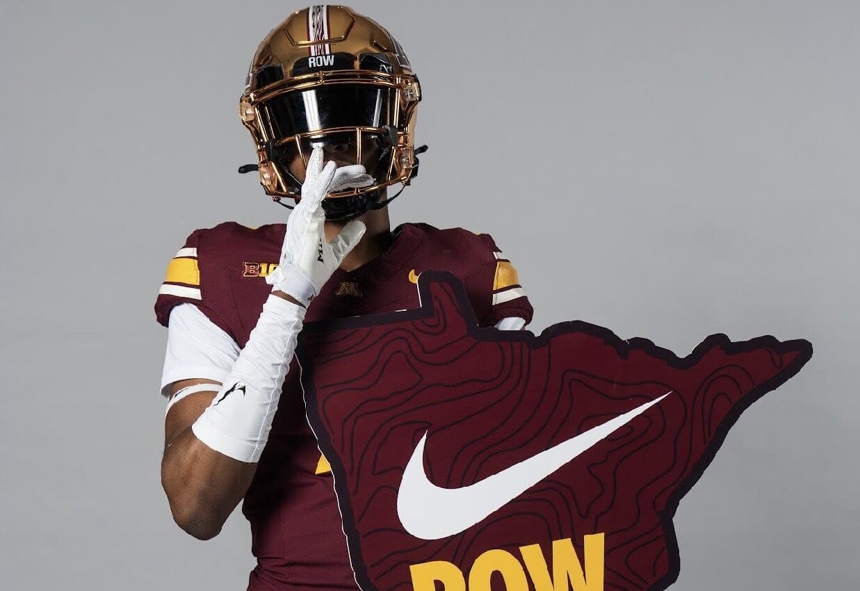 South Fayette Anthony Charles during his Minnesota official visit. Photo courtesy of Charles' X account.