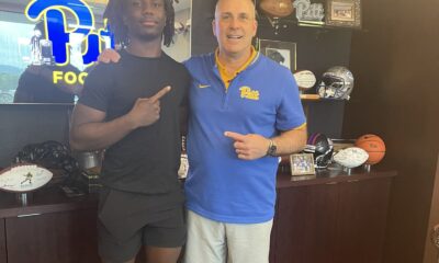 Pitt offers 2026 prospect Joseph Brewu after a camp performance. Photo courtesy of Brewu's X account.