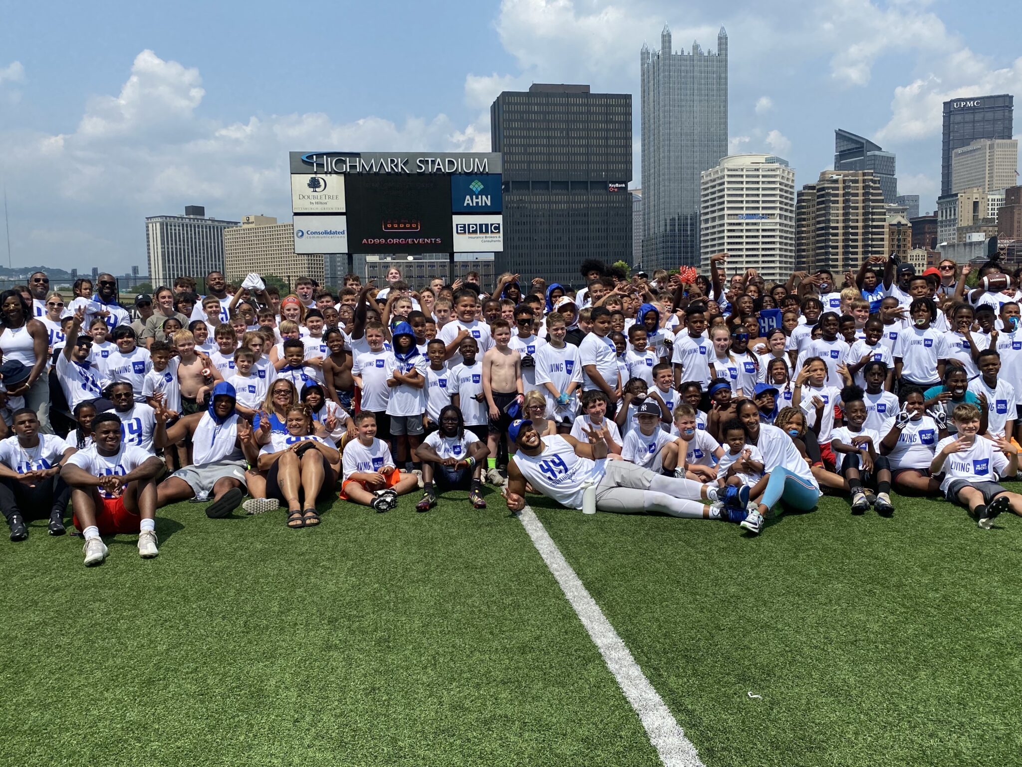 Pitt legend and Los Angeles Rams defensive lineman Aaron Donald hosted his fourth annual Living in the Pocket Skills Camp