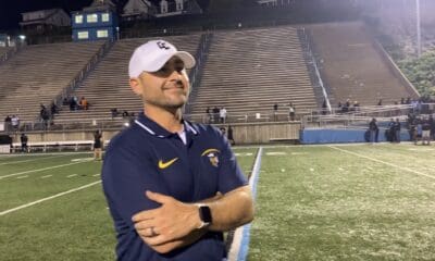Pittsburgh Central Catholic football head coach Ryan Lehmeier