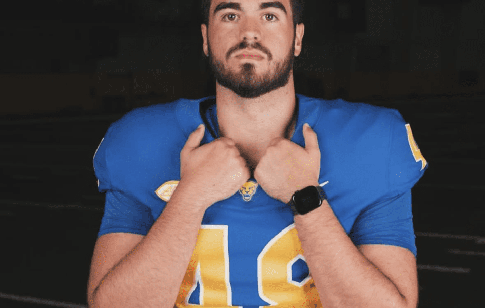 Pitt long snapper Nico Crawford. Photo courtesy of Crawford's Instagram