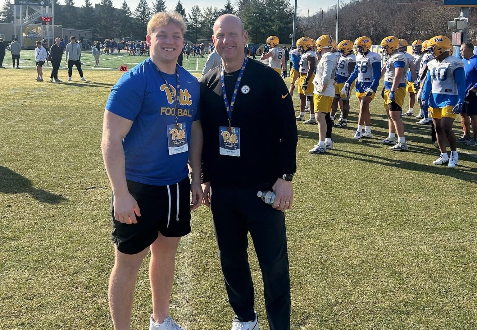 Pitt defensive tackle target and WPIAL prospect Lincoln Hoke. Photo courtesy of Hoke's X account.