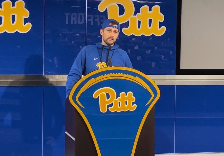 Pitt tight ends coach and special teams coordinator Jacob Bronowski.